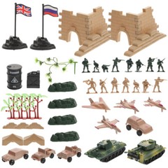 1 Set Mini Scene Model Toys Team Toy Soldier Figure Model Toys Soldier Toys