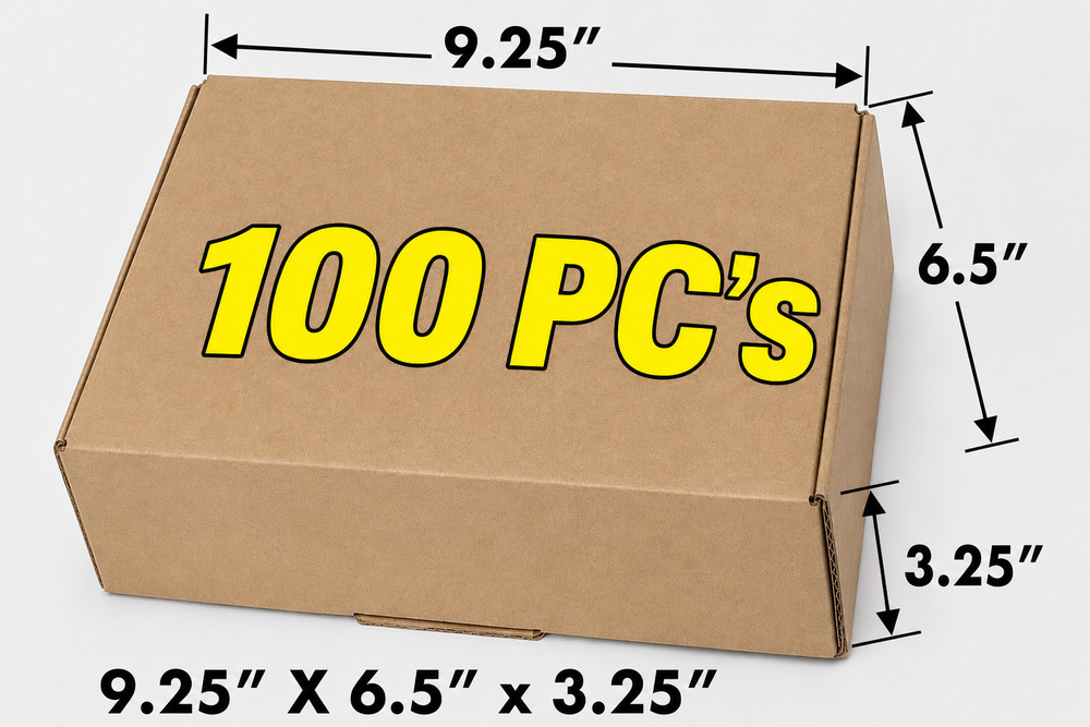 100 Pieces 9″ x 6″ x 3″ Corrugated Security Shipping Box NO TAPE REQUIRED Boxes