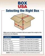 BOX USA 14 x 6 x 4 Corrugated Cardboard Boxes, Long 14L x 6W x 4H, Pack of 25 |