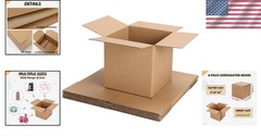 Recyclable 6x6x6 Inches Cardboard Shipping Boxes – Pack of 6 for Simple Storage