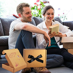 ​​​5X4X1 Inch Small Shipping Boxes 50 Pack, Brown Kraft Corrugated Cardboard