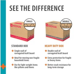 (10 pack) Pen+Gear Large Moving Boxes, 27L x 15W x 17H, Kraft