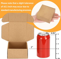Small Shipping Boxes Corrugated Cardboard For Packaging Business Brown 50 Pack