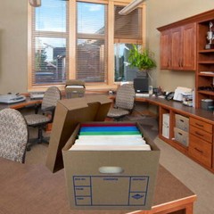 File Moving Boxes, 200# Strength, Single Wall,1 Pack, 15 x 12 x 10 in, 4 Count