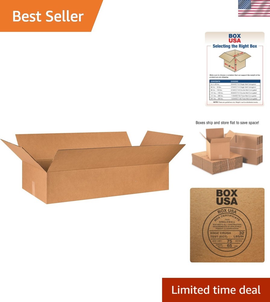 Strong Industrial Corrugated Boxes 40x18x8 – Perfect for Storage & Shipping