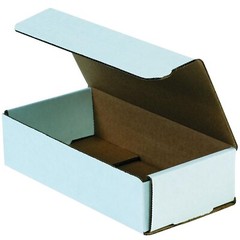 50 9″ x 5″ x 2″ White Corrugated Mailers Die Cut Tuck Flap Boxes Free Shipping