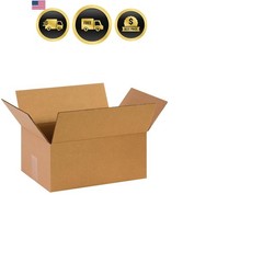 PARTNERS BRAND Moving Boxes, Medium 14″ x 10″ x 6″ 25 Pack, Corrugated Cardbo…