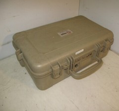 Tan FDE Hand Carry Hard Lockable Case 23x16x8 Tools Equipment Molded Plastic