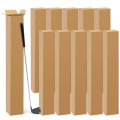 10 Pcs 6 x 6 x 48 Inch Golf Club Shipping Boxes 6L x 6W x 48H Tall Corrugated…