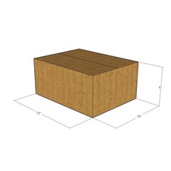 5 13x10x6 Kraft Brown Corrugated Shipping Boxes 32 ECT Single-Wall New