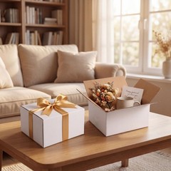 8x6x4 inch Boxes White Set of 30, Inner Size 7.9×5.9×3.9 inch Corrugated Card…