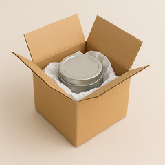 25 Pack 4x4x4 Shipping Boxes | Corrugated Cardboard Mailing Packing Cartons