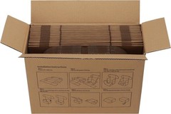 Set of 40 Recyclable 6x4x3 Shipping Boxes – Sturdy Cardboard for Small Business