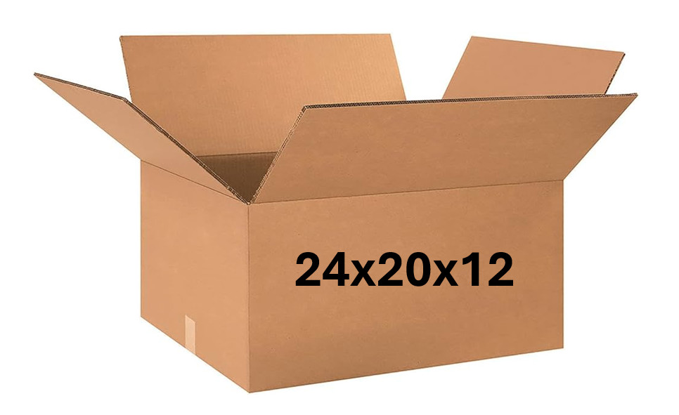 24″ x 20″ x 12″ CARDBOARD BOX – 200 lb – SINGLE BOX