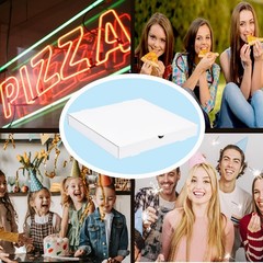 10 Pack 16x16x2 In Large White Corrugated Cardboard Pizza Takeout Bakery Boxes