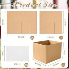 6 Pack Moving Boxes Kits with 16 x 12 x 12 Inch Moving Boxes, 10 Corrugate Di…