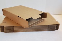 12 Brown Cardboard Shipping Boxes 12 X 10 X 3 Inch Self Locking Box Side Load