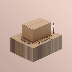 40 Pack 6x4x4 inches Shipping Boxes Small Cardboard Boxes for Packing, Moving…