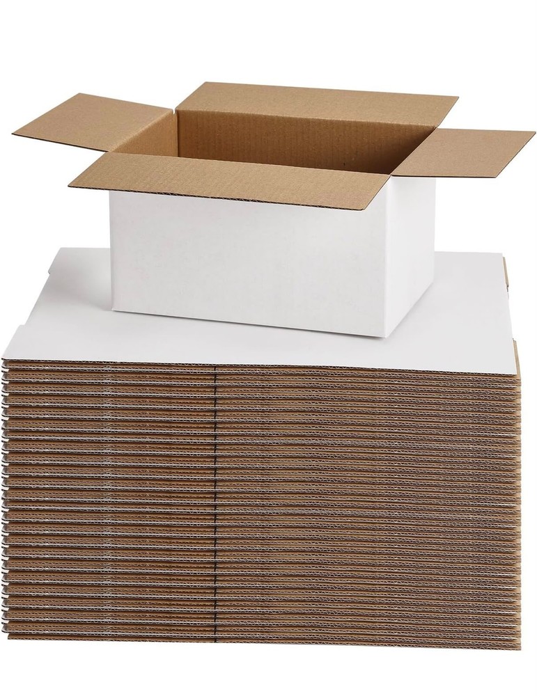Corrugated Cardboard Shipping Box 7 x 5 x 4, 6.6 x 4.6 x 3.6 Interior