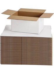Corrugated Cardboard Shipping Box 7 x 5 x 4, 6.6 x 4.6 x 3.6 Interior