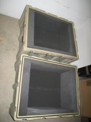 Zero Plastics ForkLift Hard Case 41X37X40 Shipping Crate Extreme Duty Expedition