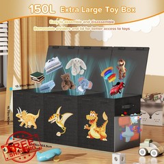 SAKAKI Toy Box Black 41x14x16
