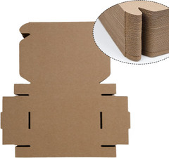 SUNLPH 50 Pack 6X4X1 Inches Small Shipping Boxes, Brown Corrugated Cardboard Box