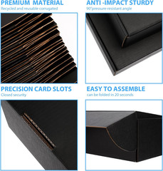 Black Shipping Boxes 6X6X3 Inches, 20 Pack | Easy Assembly, Sturdy 32 ECT Corrug
