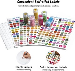 forever young Diamond Painting Storage Containers, 1 Pack 60 Grids Bead Organ…