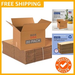 Moving Boxes 18″L x 14″W x 12″H 20-Pack Medium – Corrugated Cardboard Box for…