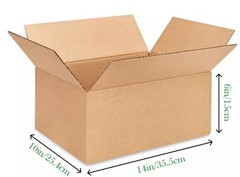 Shipping Boxes 14 x 10 x 6 in., 6/12 Pack | For Packaging, Moving, and Storage
