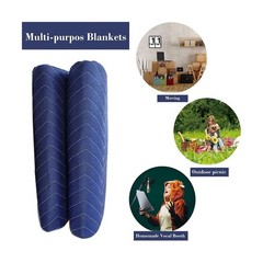 1 Pack Moving Blankets Heavy Duty 80″x72″ Quilted Packing Blank… FAST USA SHIP