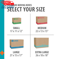 (10 Pack) Large Moving Boxes, 27L X 15W X 17H, Kraft
