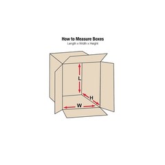 Box USA 241812 Corrugated Cardboard Box 24″ L x 18″ W x 12″ H, Kraft, for Shippi