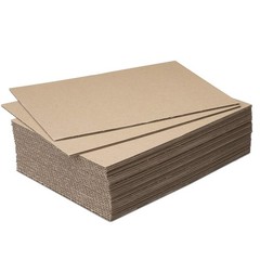 Corrugated Cardboard Blanks Set I 10pcs I 61.2 x 43.2 cm I 2 mm Thick I Brown I One…