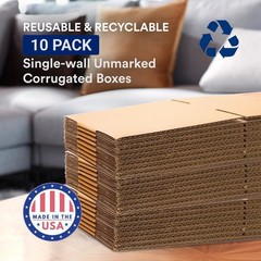 Moving Boxes Large 23″L x 17″W x 12″H 10-Pack – Corrugated Cardboard Box for …