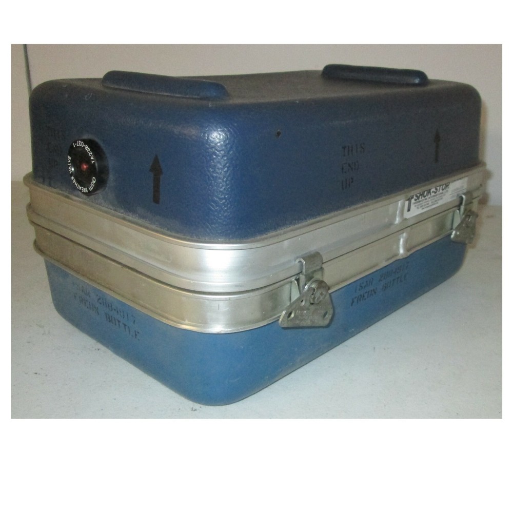 Thermodyne Shok-Stop Hard Case 16x10x8 Camera Gun Equipment Blue Plastic
