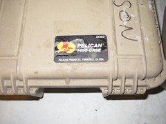 Pelican Protector 1400 Case 14x12x6 OD 12x9x5 ID Watertight Crushproof Hard Box