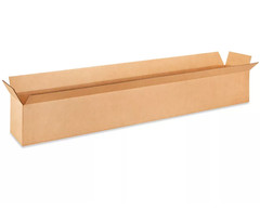 ULINE S-4574 48″ x 8″ x 8″ CARDBOARD SHIPPING BOXES – 200 lb – LOT OF 5