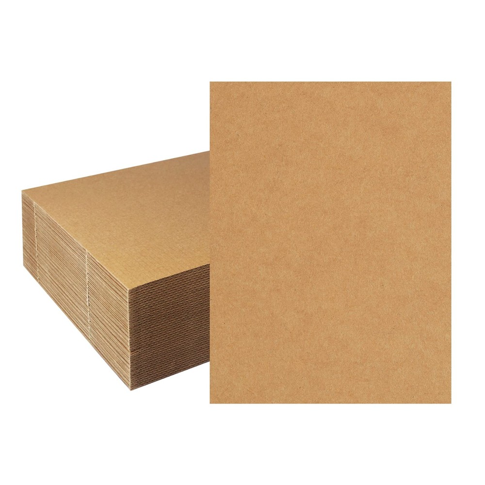 50 Pack Corrugated Cardboard Sheets 9×12 inch Filler Insert Sheet Pads