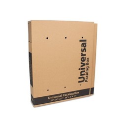 55 In Universal TV Moving Storage Box W/ 4 Foam Corners Bubble Roll New