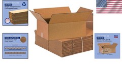 Bulk 25-Pack 16x10x6 Corrugated Boxes | Strong Moving & Shipping Solutions