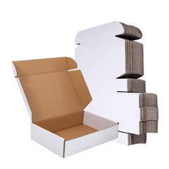 9x6x2” Corrugated Mailer (25 Pack), Cardboard Shipping Boxes, Oyster White (…