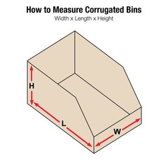 Storage Bins Medium 6″L x 12″W x 4 1/2″H 50-Pack – Corrugated Cardboard Box f…