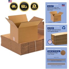 Shipping Boxes 12″L x 10″W x 8″H, 25-Pack Small Corrugated Cardboard Box Ship…