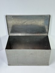 Vintage Handmade Aluminum Project Box 15” X 8” X 8” Made in USA