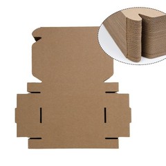 50 Pack 6x4x1 Inches Small Shipping Boxes, Brown Corrugated Cardboard …