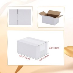 40 Pack Corrugated Cardboard Boxes 6x4x3 – Ideal for Gift and Mailing Needs