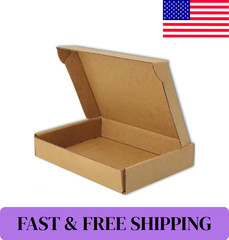 6X4X1 Inches Small Shipping Boxes Set of 50 – Brown Mailer Corrugated Cardboard