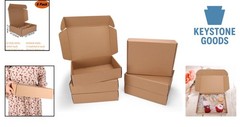 6 Pack Brown Shipping & Gift Boxes, 12x9x3 Inch Kraft Cardboard Mailers for S…
